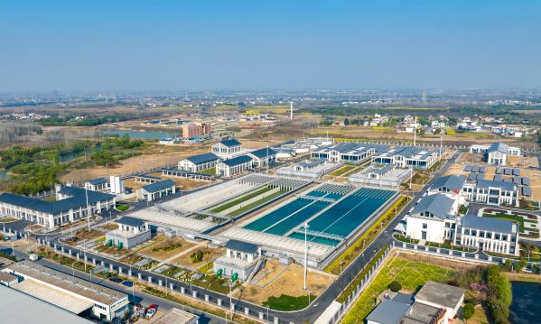 图为建成后的合肥市第九水厂